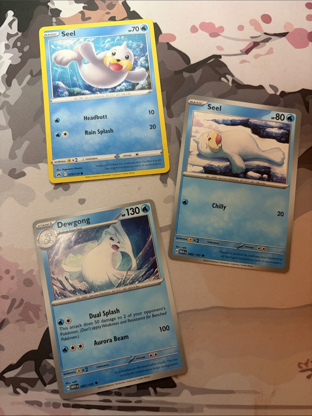 Seel & Dewgong Evolution Line Lot | 3 Pokémon Cards | ✨5/$25✨